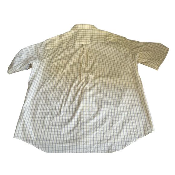 Cabelas Mens Large Button Down Shirt Plaid Outdoor Short Sleeve Collar READ NOTE - Picture 3 of 8